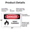Signmission Highly Flammable Danger Sign, Aluminum, 24in W x 18in L, 2PK OS-2PACK-DS-A-1824-L-2027 - alternate 3